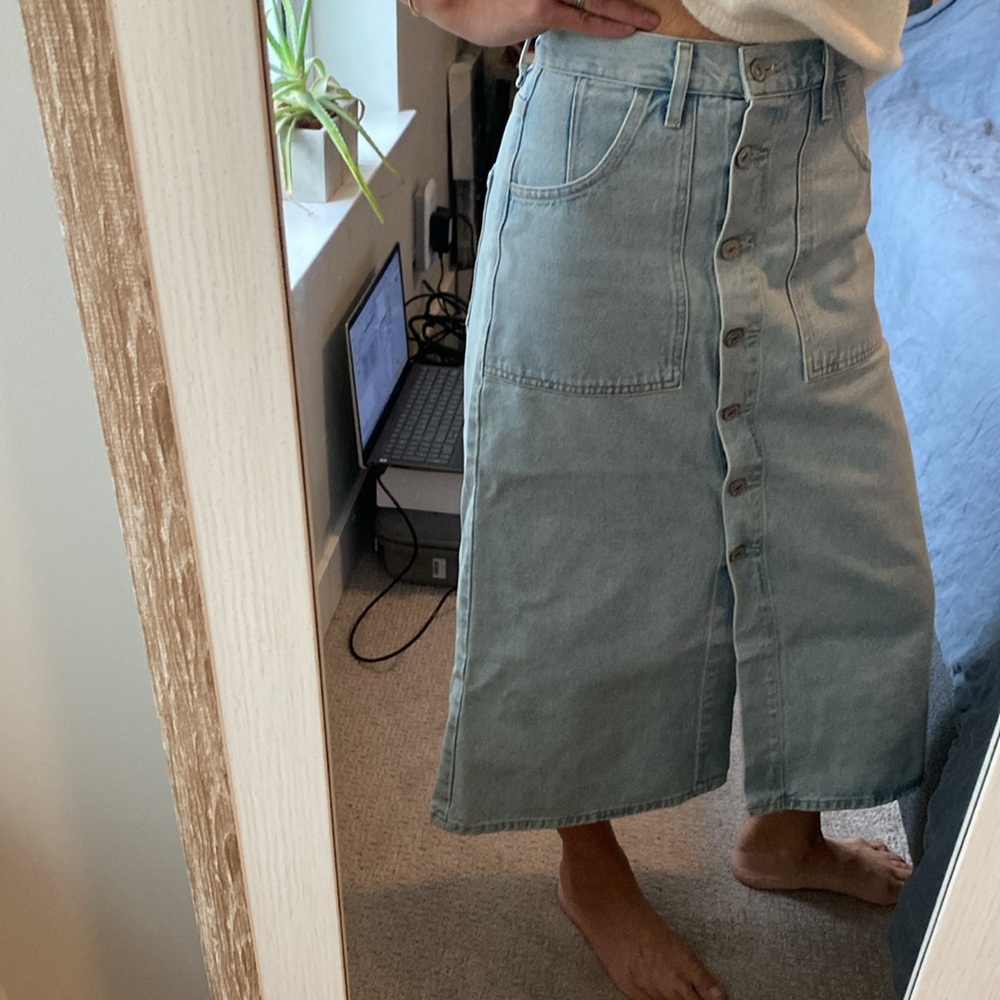 NWOT Citizens of Humanity midi denim skirt - Picture 3 of 6